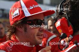 09.10.2011 Suzuka, Japan, Fernando Alonso (ESP), Scuderia Ferrari  - Formula 1 World Championship, Rd 15, Japanese Grand Prix, Sunday Pre-Race Grid