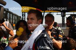 09.10.2011 Suzuka, Japan, Sebastian Vettel (GER), Red Bull Racing  - Formula 1 World Championship, Rd 15, Japanese Grand Prix, Sunday Pre-Race Grid