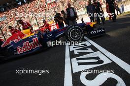 09.10.2011 Suzuka, Japan, Sebastian Vettel (GER), Red Bull Racing  - Formula 1 World Championship, Rd 15, Japanese Grand Prix, Sunday Pre-Race Grid