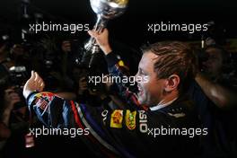 09.10.2011 Suzuka, Japan,  Sebastian Vettel (GER), Red Bull Racing  - Formula 1 World Championship, Rd 15, Japanese Grand Prix, Sunday Podium
