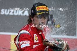 09.10.2011 Suzuka, Japan,  Fernando Alonso (ESP), Scuderia Ferrari  - Formula 1 World Championship, Rd 15, Japanese Grand Prix, Sunday Podium