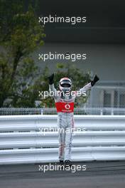 09.10.2011 Suzuka, Japan,  Jenson Button (GBR), McLaren Mercedes  - Formula 1 World Championship, Rd 15, Japanese Grand Prix, Sunday Podium