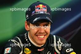 09.10.2011 Suzuka, Japan,  Sebastian Vettel (GER), Red Bull Racing  - Formula 1 World Championship, Rd 15, Japanese Grand Prix, Sunday Podium