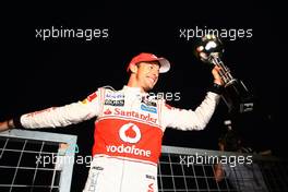 09.10.2011 Suzuka, Japan,  Jenson Button (GBR), McLaren Mercedes  - Formula 1 World Championship, Rd 15, Japanese Grand Prix, Sunday Podium