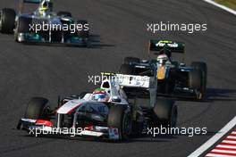 09.10.2011 Suzuka, Japan, Sergio Perez (MEX), Sauber F1 Team  - Formula 1 World Championship, Rd 15, Japanese Grand Prix, Sunday Race