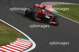 08.10.2011 Suzuka, Japan,  Jerome d'Ambrosio (BEL), Virgin Racing  - Formula 1 World Championship, Rd 15, Japanese Grand Prix, Saturday Qualifying