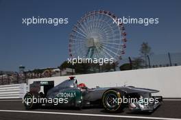 08.10.2011 Suzuka, Japan, Michael Schumacher (GER), Mercedes GP Petronas F1 Team  - Formula 1 World Championship, Rd 15, Japanese Grand Prix, Saturday Practice