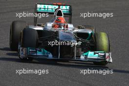 08.10.2011 Suzuka, Japan,  Michael Schumacher (GER), Mercedes GP  - Formula 1 World Championship, Rd 15, Japanese Grand Prix, Saturday Practice