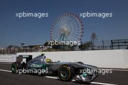 08.10.2011 Suzuka, Japan, Nico Rosberg (GER), Mercedes GP Petronas F1 Team  - Formula 1 World Championship, Rd 15, Japanese Grand Prix, Saturday Practice