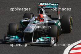 08.10.2011 Suzuka, Japan,  Michael Schumacher (GER), Mercedes GP  - Formula 1 World Championship, Rd 15, Japanese Grand Prix, Saturday Practice