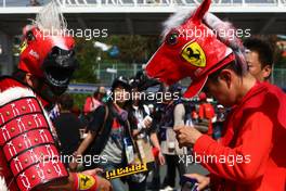 09.10.2011 Suzuka, Japan,  Fans of Scuderia Ferrari  - Formula 1 World Championship, Rd 15, Japanese Grand Prix, Sunday