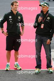 06.10.2011 Suzuka, Japan,  Jarno Trulli (ITA), Team Lotus and Heikki Kovalainen (FIN), Team Lotus  - Formula 1 World Championship, Rd 15, Japanese Grand Prix, Thursday