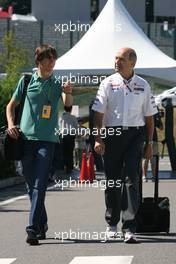 06.10.2011 Suzuka, Japan,  Esteban Gutierrez (MEX) and Peter Sauber (SUI), Sauber F1 Team, Team Owner  - Formula 1 World Championship, Rd 15, Japanese Grand Prix, Thursday