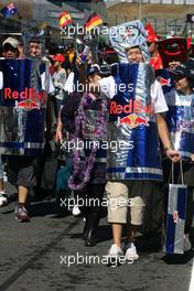 06.10.2011 Suzuka, Japan,  Fans of Red Bull Racing  - Formula 1 World Championship, Rd 15, Japanese Grand Prix, Thursday