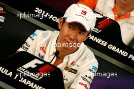 06.10.2011 Suzuka, Japan,  Kamui Kobayashi (JAP), Sauber F1 Team  - Formula 1 World Championship, Rd 15, Japanese Grand Prix, Thursday Press Conference