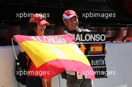 06.10.2011 Suzuka, Japan, Fernando Alonso (ESP), Scuderia Ferrari fans  - Formula 1 World Championship, Rd 15, Japanese Grand Prix, Thursday