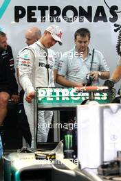 14.10.2011 Yeongam, Korea,  Michael Schumacher (GER), Mercedes GP  - Formula 1 World Championship, Rd 16, Korean Grand Prix, Friday Practice