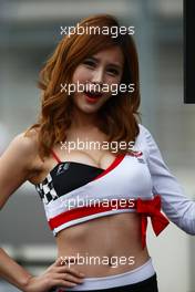 16.10.2011 Yeongam, Korea, Grid girl - Formula 1 World Championship, Rd 16, Korean Grand Prix, Sunday Grid Girl