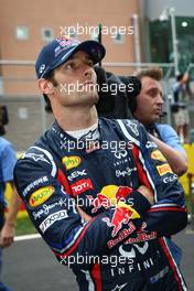 16.10.2011 Yeongam, Korea, Mark Webber (AUS), Red Bull Racing  - Formula 1 World Championship, Rd 16, Korean Grand Prix, Sunday Pre-Race Grid