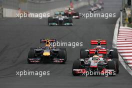 16.10.2011 Yeongam, Korea,  Lewis Hamilton (GBR), McLaren Mercedes and Mark Webber (AUS), Red Bull Racing  - Formula 1 World Championship, Rd 16, Korean Grand Prix, Sunday Race