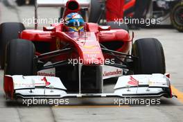 15.10.2011 Yeongam, Korea, Ferrari with a new front wing  - Formula 1 World Championship, Rd 16, Korean Grand Prix, Saturday Practice