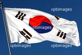 13.10.2011 Yeongam, Korea,  Korean flag - Formula 1 World Championship, Rd 16, Korean Grand Prix, Thursday