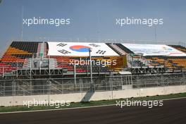13.10.2011 Yeongam, Korea, Grandstand  - Formula 1 World Championship, Rd 16, Korean Grand Prix, Thursday