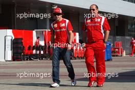 13.10.2011 Yeongam, Korea,  Fernando Alonso (ESP), Scuderia Ferrari  - Formula 1 World Championship, Rd 16, Korean Grand Prix, Thursday