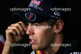 13.10.2011 Yeongam, Korea,  Sebastian Vettel (GER), Red Bull Racing  - Formula 1 World Championship, Rd 16, Korean Grand Prix, Thursday Press Conference