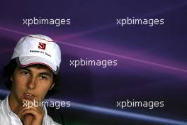 13.10.2011 Yeongam, Korea,  Sergio Perez (MEX), Sauber F1 Team  - Formula 1 World Championship, Rd 16, Korean Grand Prix, Thursday Press Conference