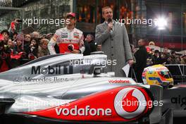 04.02.2011 Berlin, Germany,  Jenson Button (GBR), McLaren Mercedes - Vodafone McLaren Mercedes MP4-26 Launch - Formula 1 World Championship