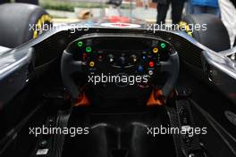 04.02.2011 Berlin, Germany,  Steering wheel detail - Vodafone McLaren Mercedes MP4-26 Launch - Formula 1 World Championship