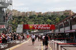 27.05.2011 Monte Carlo, Monaco,  The pitlane - Formula 1 World Championship, Rd 06, Monaco Grand Prix, Friday
