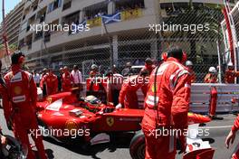 29.05.2011 Monte Carlo, Monaco,  Fernando Alonso (ESP), Scuderia Ferrari - Formula 1 World Championship, Rd 06, Monaco Grand Prix, Sunday Pre-Race Grid