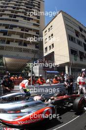 29.05.2011 Monte Carlo, Monaco,  Jenson Button (GBR), McLaren Mercedes - Formula 1 World Championship, Rd 06, Monaco Grand Prix, Sunday Pre-Race Grid