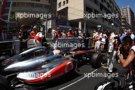 29.05.2011 Monte Carlo, Monaco,  Jenson Button (GBR), McLaren Mercedes - Formula 1 World Championship, Rd 06, Monaco Grand Prix, Sunday Pre-Race Grid