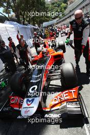 29.05.2011 Monte Carlo, Monaco,  Jerome d'Ambrosio (BEL), Virgin Racing  - Formula 1 World Championship, Rd 06, Monaco Grand Prix, Sunday Pre-Race Grid