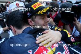 29.05.2011 Monte Carlo, Monaco,  Sebastian Vettel (GER), Red Bull Racing  - Formula 1 World Championship, Rd 06, Monaco Grand Prix, Sunday Podium