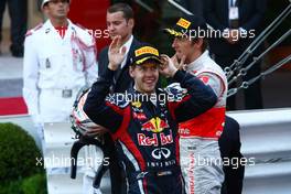 29.05.2011 Monte Carlo, Monaco,  1st place Sebastian Vettel (GER), Red Bull Racing - Formula 1 World Championship, Rd 06, Monaco Grand Prix, Sunday Podium