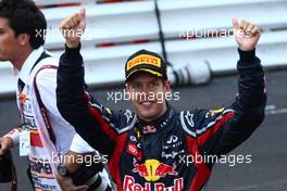 29.05.2011 Monte Carlo, Monaco,  1st place Sebastian Vettel (GER), Red Bull Racing - Formula 1 World Championship, Rd 06, Monaco Grand Prix, Sunday Podium