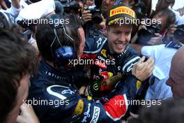 29.05.2011 Monte Carlo, Monaco,  Sebastian Vettel (GER), Red Bull Racing  - Formula 1 World Championship, Rd 06, Monaco Grand Prix, Sunday Podium