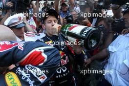 29.05.2011 Monte Carlo, Monaco,  Sebastian Vettel (GER), Red Bull Racing  - Formula 1 World Championship, Rd 06, Monaco Grand Prix, Sunday Podium