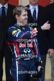 29.05.2011 Monte Carlo, Monaco,  1st place Sebastian Vettel (GER), Red Bull Racing - Formula 1 World Championship, Rd 06, Monaco Grand Prix, Sunday Podium