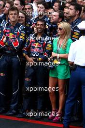 29.05.2011 Monte Carlo, Monaco,  Gerry Halliwell ex Spice girl (GBR), singer - Formula 1 World Championship, Rd 06, Monaco Grand Prix, Sunday Podium