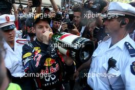 29.05.2011 Monte Carlo, Monaco,  Sebastian Vettel (GER), Red Bull Racing  - Formula 1 World Championship, Rd 06, Monaco Grand Prix, Sunday Podium