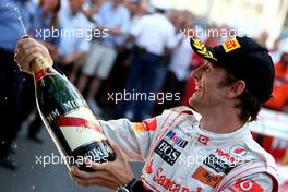 29.05.2011 Monte Carlo, Monaco,  Jenson Button (GBR), McLaren Mercedes - Formula 1 World Championship, Rd 06, Monaco Grand Prix, Sunday Podium