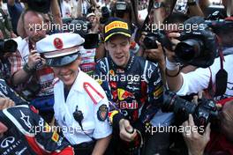 29.05.2011 Monte Carlo, Monaco,  Sebastian Vettel (GER), Red Bull Racing  - Formula 1 World Championship, Rd 06, Monaco Grand Prix, Sunday Podium