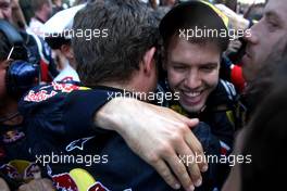 29.05.2011 Monte Carlo, Monaco,  Sebastian Vettel (GER), Red Bull Racing  - Formula 1 World Championship, Rd 06, Monaco Grand Prix, Sunday Podium