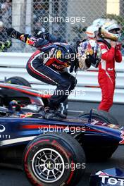 29.05.2011 Monte Carlo, Monaco,  Sebastian Vettel (GER), Red Bull Racing - Formula 1 World Championship, Rd 06, Monaco Grand Prix, Sunday Podium