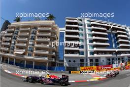 29.05.2011 Monte Carlo, Monaco,  Sebastian Vettel (GER), Red Bull Racing, RB7 leads Lewis Hamilton (GBR), McLaren Mercedes - Formula 1 World Championship, Rd 06, Monaco Grand Prix, Sunday Race